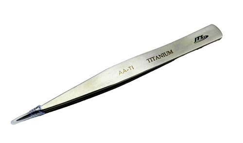 Titanium Tweezer AA-TI Fine Tip Non-Magnetic High Temperature Soldering 5" - A1 By JTS