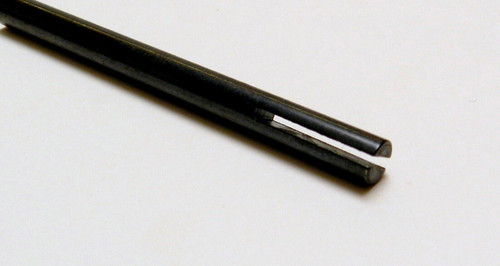 Slotted Mandrel Core Sanding Internal Holes Split End Head 1/4" Thick -3 Lengths 4" - 6" - 8" Black
