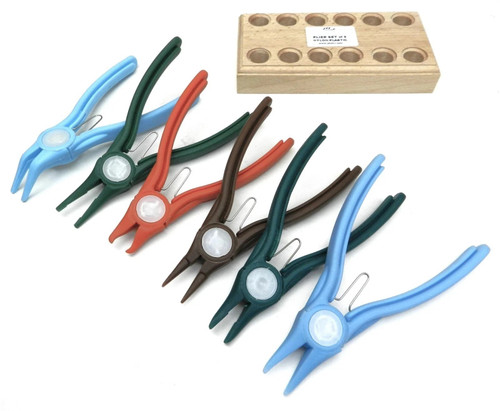 Nylon Pliers Set of 6 All Shapes Non-Metallic Non-Marring Plastic Jewelry Making