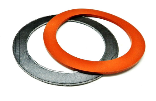 4" Gasket Silicone Rubber & Graphite Set for Vacuum Casting Flasks Lost Wax Cast
