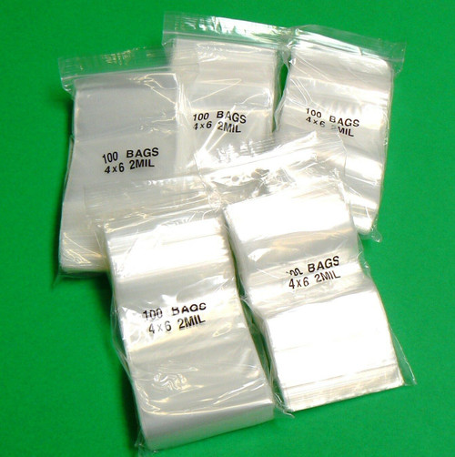 Zip Bags 2 x 2 Clear Reclosable Slide Seal Lock 2MIL 1,000 pcs Baggies