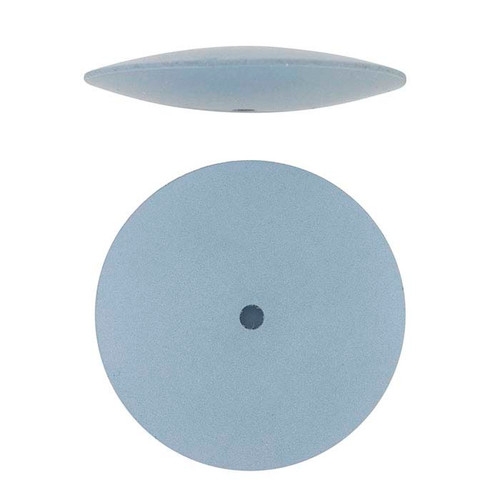 Silicone Polishing Wheel, Square Edge - Blue 7/8 Fine, Pack of 2