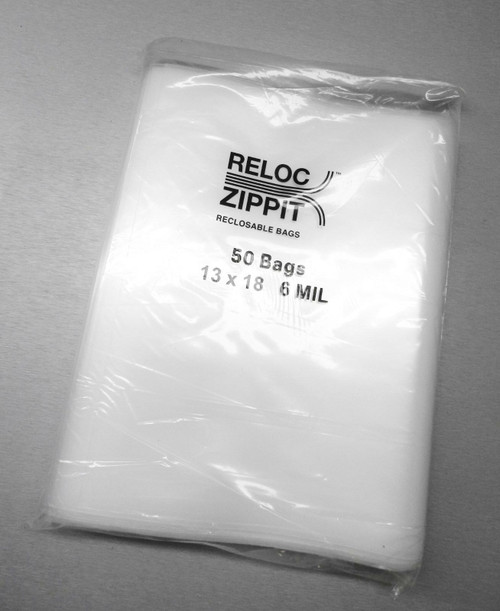 13x18 Zippit Bags Clear 2 Mil Poly Reclosable Large Jumbo Bags 100 Pcs 