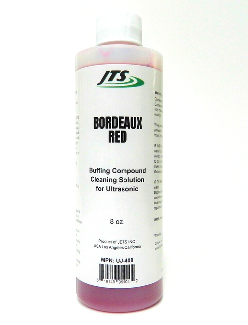 Ultrasonic Cleaning Solution JTS Bordeaux Red 1 Gallon Buffing Compound  Remover