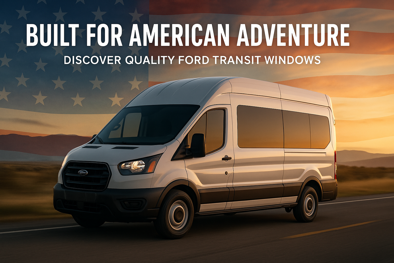Ford Transit van windows, Transit van window upgrade, Ford Transit accessories, van conversion windows, American van windows, Ford Transit fixed glass, high roof Transit windows, Transit cargo van windows, Ford van window replacement, van windows USA, pat