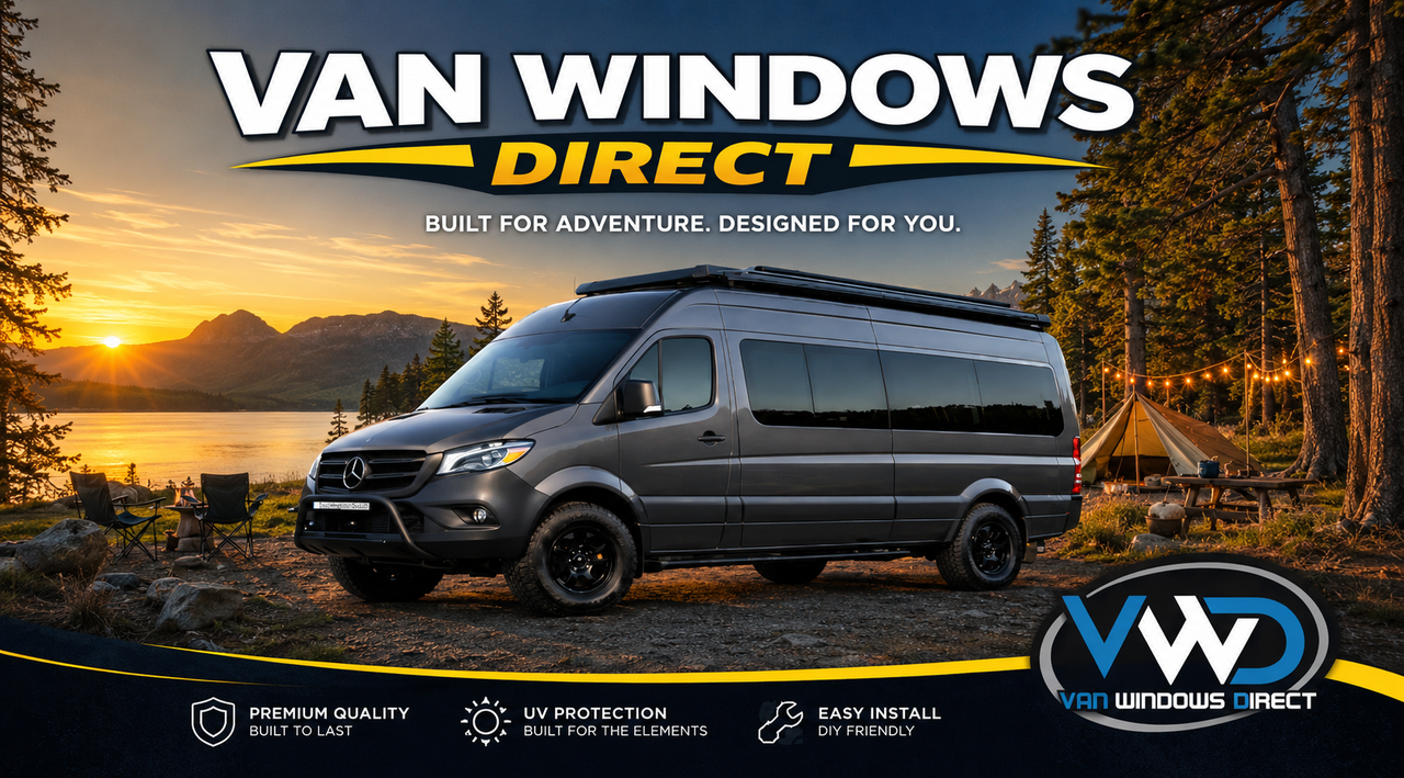 camper van windows, sprinter van windows, transit van windows, promaster van windows, van conversion windows, camper van upgrades, adventure van windows, off grid van life, van life accessories, sliding van windows, awning van windows, bunk van windows, c