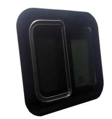 VWD DTBUNK012-INT universal sliding van bunk window 16-3/4 x 16-3/4 solar privacy glass