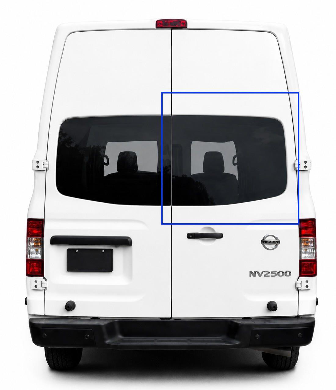 AM Auto Fixed Glass Window - Nissan NV Van - Passenger Side Rear