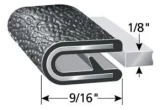 RAM ProMaster driver side forward sliding door trim, ProMaster sliding door window trim, ProMaster edge molding, driver side sliding door trim, van window edge molding, camper van window trim, Trim-Lok edge molding, urethane bonded window accessories, ProMaster conversion van accessories, ProMaster camper van trim, van wall edge protection, sliding door window opening trim.