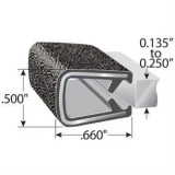 Ford Transit passenger side middle trim, Transit middle window trim, Ford Transit edge molding, Transit passenger side window trim, van window edge molding, camper van window trim, Trim-Lok edge molding, Transit conversion accessories, urethane bonded window accessories, Transit camper van trim, van wall edge protection, passenger side middle window opening trim, Ford Transit cut edge molding.