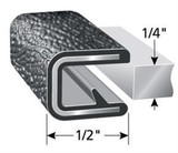 Mercedes Metris rear cargo door trim, Metris rear door window trim, Mercedes-Benz Metris edge molding, Metris rear window trim, van window edge molding, camper van window trim, Trim-Lok edge molding, urethane bonded window accessories, Metris camper van conversion, Metris cut edge trim, van wall edge protection, rear cargo door window opening trim.