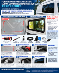 Ford Transit TR201 Sliding Door Window Installation Guide