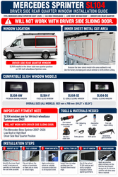 Mercedes Sprinter SL104 Rear Quarter Window Installation Guide