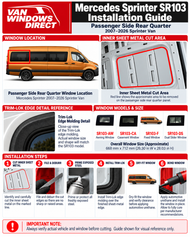 Mercedes Sprinter SR103 Rear Quarter Window Installation Guide