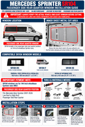 Mercedes Sprinter SR104 Rear Quarter Window Installation Guide