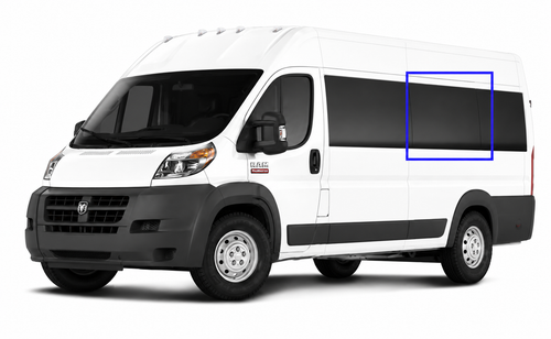 RAM ProMaster driver side window, ProMaster van fixed glass, OEM-style ProMaster window, RAM ProMaster solar privacy glass, ProMaster high-roof window, ProMaster low-roof window, urethane bonded van window, DOT-approved van window, tempered safety glass, ProMaster camper van window, ProMaster van conversion, adventure van windows, ProMaster work van window, factory fit ProMaster window, van life window upgrade, tinted van window, ProMaster van rear window, ProMaster privacy glass, solar heat-reducing window, professional van window  RL302-F