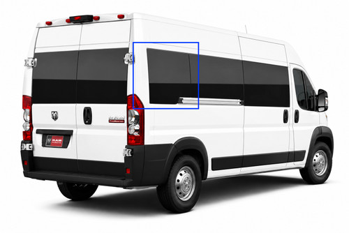 RAM ProMaster van window, ProMaster passenger side rear quarter window, RAM ProMaster fixed glass window, ProMaster van conversion window, van life window, urethane bonded van window, ProMaster privacy glass, OEM-style ProMaster window, aftermarket ProMaster window, DOT-approved van window, tinted van window, solar privacy glass, camper van window, work van window, tempered safety glass, high-roof ProMaster window, low-roof ProMaster window, van life upgrade, factory fit van window.