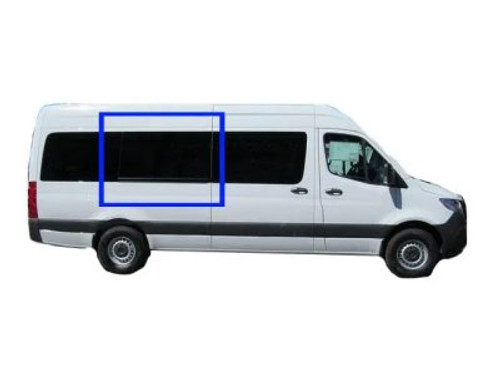 VWD Solid Series Glass Van Window ( DTSPCR005-T068398 ) Sprinter Passenger Middle