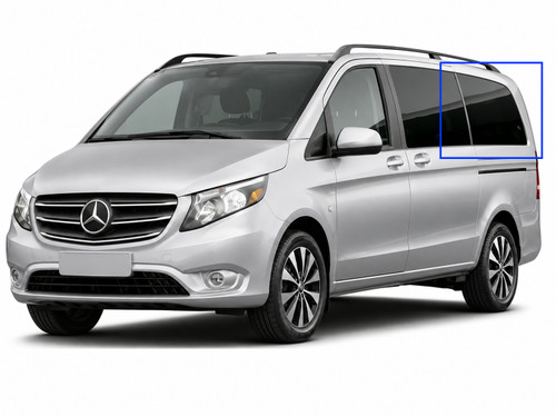 Metris van fixed glass, Metris van rear quarter window, driver side van window, solar privacy glass van window, UV tinted van window, best van windows, stealth camper window, OEM style van window, Mercedes Metris glass replacement, factory match van window, thermal performance van window, easy install van window, urethane bonded van window, solid fixed glass for vans, camper van privacy window, best aftermarket van window, stealth van conversion, tinted van windows, durable van windows, road trip van accessories.