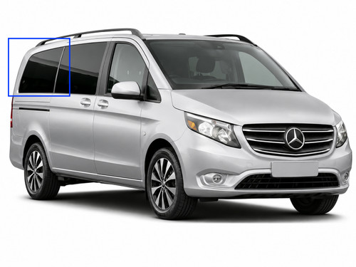 Metris van fixed glass, Metris van rear quarter window, passenger side van window, solar privacy glass van window, UV tinted van window, best van windows, stealth camper window, OEM style van window, Mercedes Metris glass replacement, factory match van window, thermal performance van window, easy install van window, urethane bonded van window, solid fixed glass for vans, camper van privacy window, best aftermarket van window, stealth van conversion, tinted van windows, durable van windows, road trip van accessories.