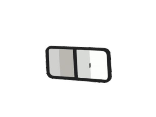 CRL CRL VW8249 Universal Non-Contoured Horizontal Sliding Window (2-1/4" Depth Clamp Ring) VW8249 Van Windows Direct