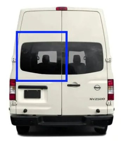 AM Auto Nissan NV Full Size Van - Driver Side Rear Cargo Door Van Window