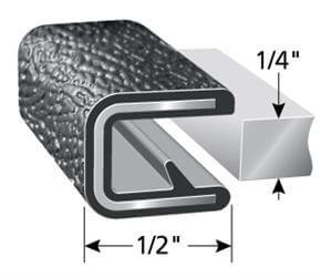 Mercedes Metris rear cargo door trim, Metris rear door window trim, Mercedes-Benz Metris edge molding, Metris rear window trim, van window edge molding, camper van window trim, Trim-Lok edge molding, urethane bonded window accessories, Metris camper van conversion, Metris cut edge trim, van wall edge protection, rear cargo door window opening trim.