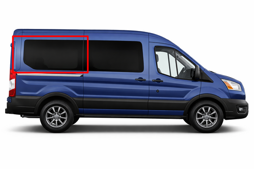 Ford Transit fixed glass window, Ford Transit rear quarter window, Ford Transit 130 WB window, Ford Transit van conversion, solar privacy glass, Ford Transit window upgrade, insulated van window, tempered van glass, premium van windows, best Ford Transit windows, easy install van window, overland van window, work van upgrade, camper van windows, stealth camping window, urethane bonded window, factory-style van window, tinted van window, road trip van accessories, adventure van windows.