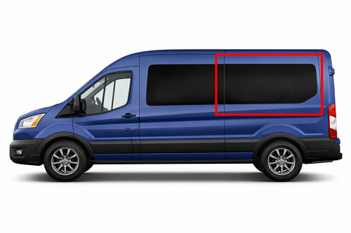 Ford Transit fixed glass window, Ford Transit rear quarter window, Ford Transit 130 WB window, Ford Transit van conversion, solar privacy glass, Ford Transit window upgrade, insulated van window, tempered van glass, premium van windows, best Ford Transit windows, easy install van window, overland van window, work van upgrade, camper van windows, stealth camping window, urethane bonded window, factory-style van window, tinted van window, road trip van accessories, adventure van windows.
