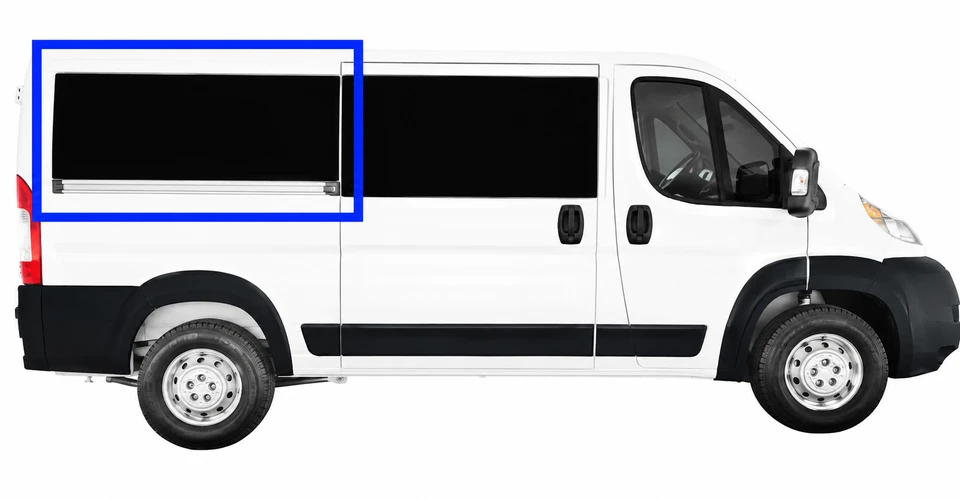 VWD RR305-F solid fixed glass OE style window for RAM ProMaster passenger side rear quarter 136 wheelbase