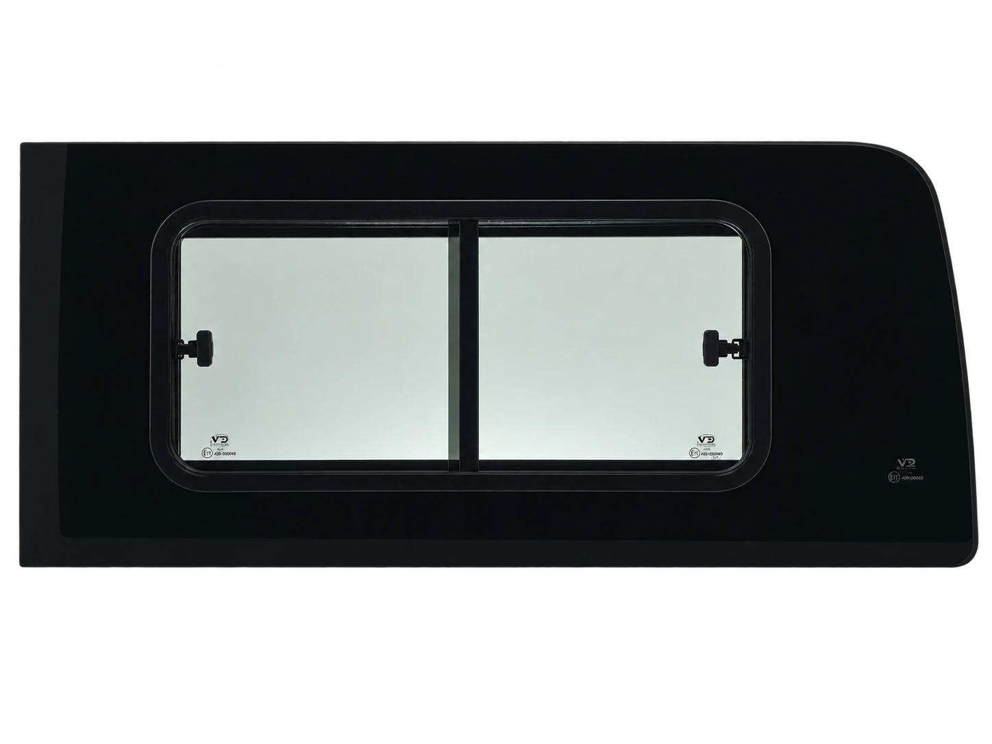 VWD SL104-DS double sliding Sprinter van window driver side rear quarter