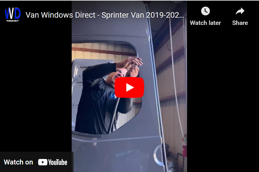 Direct Fit Urethane Van Window Installation Van Windows Direct