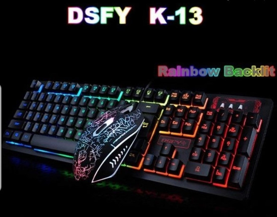 The K-13 + Light  and Magic is a Multimedia & Rainbow Led Backlit Wired Gaming Keyboard.