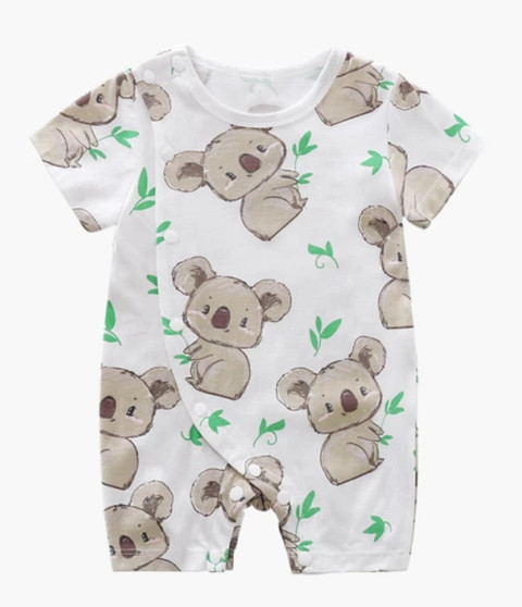 Baby Girl/Boy Stylish Koala Allover Short-sleeve Romper  - (Sz 12-18 Month)