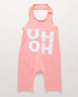 Baby / Toddler Trendy Letter Print Strappy Onesies -  (Sz 12-18 Months)