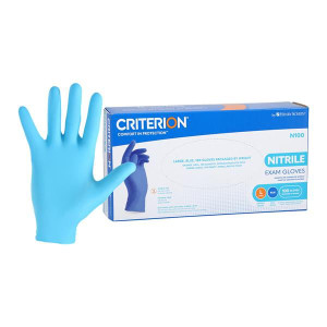 GLOVES NITRILE LARGE CRITERION PF LF 100 BX