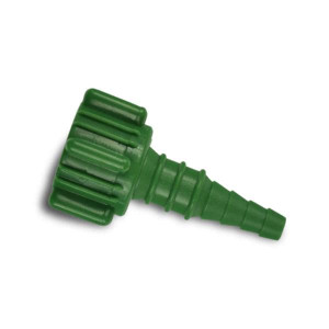 CONNECTOR HOSE SWIVEL FOR OXYGEN REGULATOR PLASTIC GREEN 50 BX