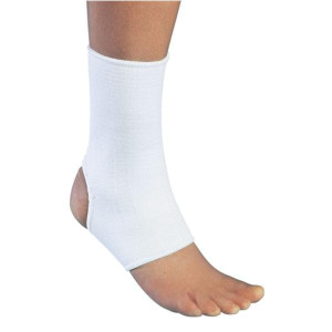 ANKLE SUPPORT ELASTIC WHITE PROCARE 2XL MILD COMPRESSION 11.5"-12.5"