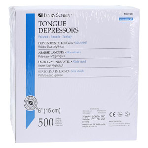 TONGUE DEPRESSOR ADULT - NON-STERILE WOODEN 500 BX