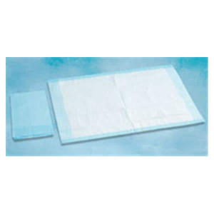 UNDERPAD SMALL 17 X 24" ABSORBENT WHITE BLUE