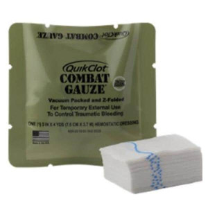 GAUZE QUIKCLOT COMBAT 3" X 4 YD