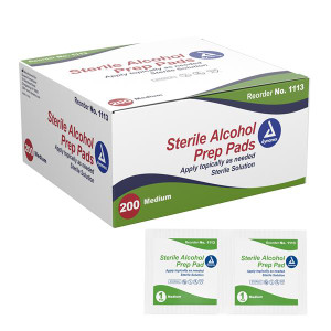 PREP PAD ALCOHOL MEDIUM