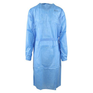 GOWN ISOLATION BLUE XL