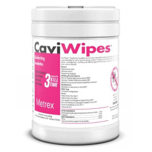 CAVIWIPES SURFACE DISINFECTANT TOWELETTE, 9X12 IN, 65/CAN