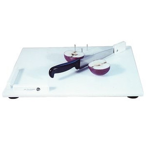 CUTTING BOARD, COMBINATION, FOOD SPIKES, WITH  ATTACHED KNIFE