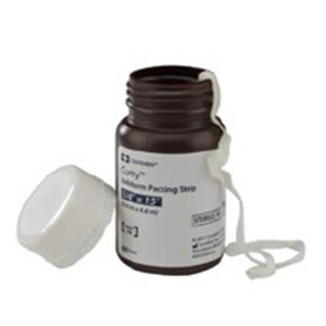 DRESSING, WOUND PACKING, CURITY, IODOFORM, COTTON, 1/2-IN X 5 YDS, STERILE, WHITE