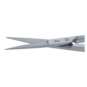 SCISSORS, IRIS, 4-1/2 IN, STRAIGHT, STAINLESS STEEL