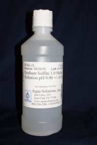 Picture of a 1 liter bottle of sodium sulfite