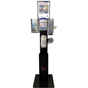 PICTURE OF A HYGIENE STATION FOR PDI DISINFECTING WIPE DISPENSING