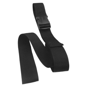 PICTURE OF A BLACK RESTRAINT STRAP USED FOR TRANSFER